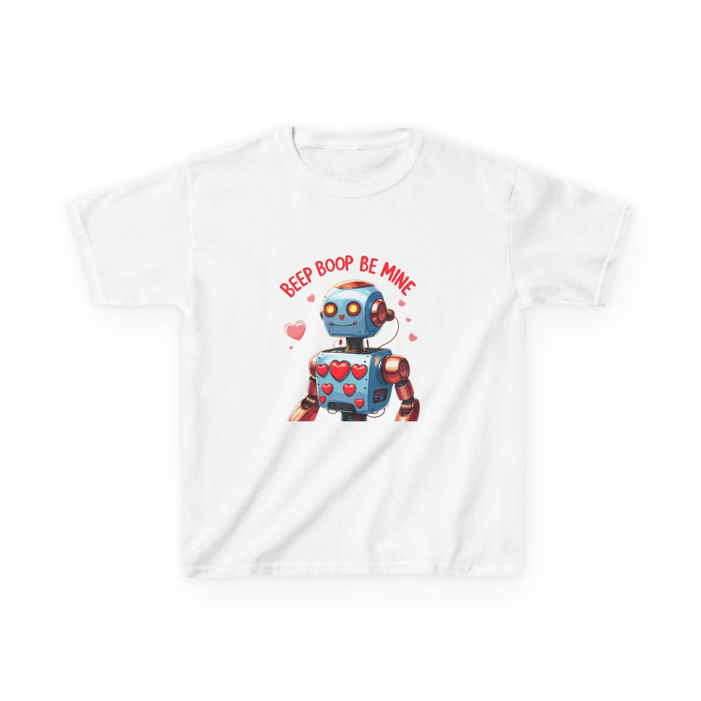 Beep Boop Be Mine Kids Heavy Cotton™ Tee