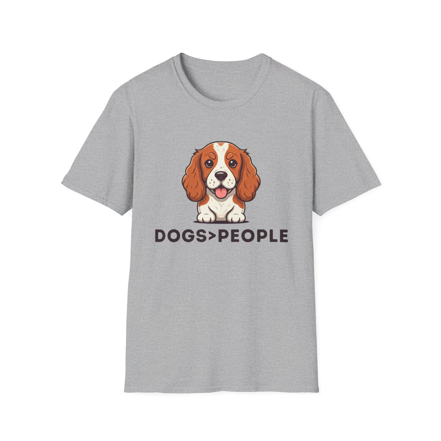 Dogs>People Unisex Adult T-Shirt