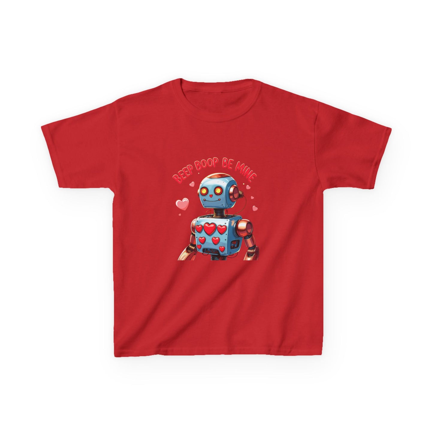 Beep Boop Be Mine Kids Heavy Cotton™ Tee