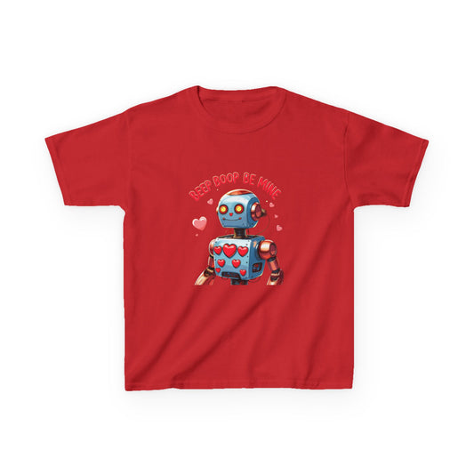 Beep Boop Be Mine Kids Heavy Cotton™ Tee