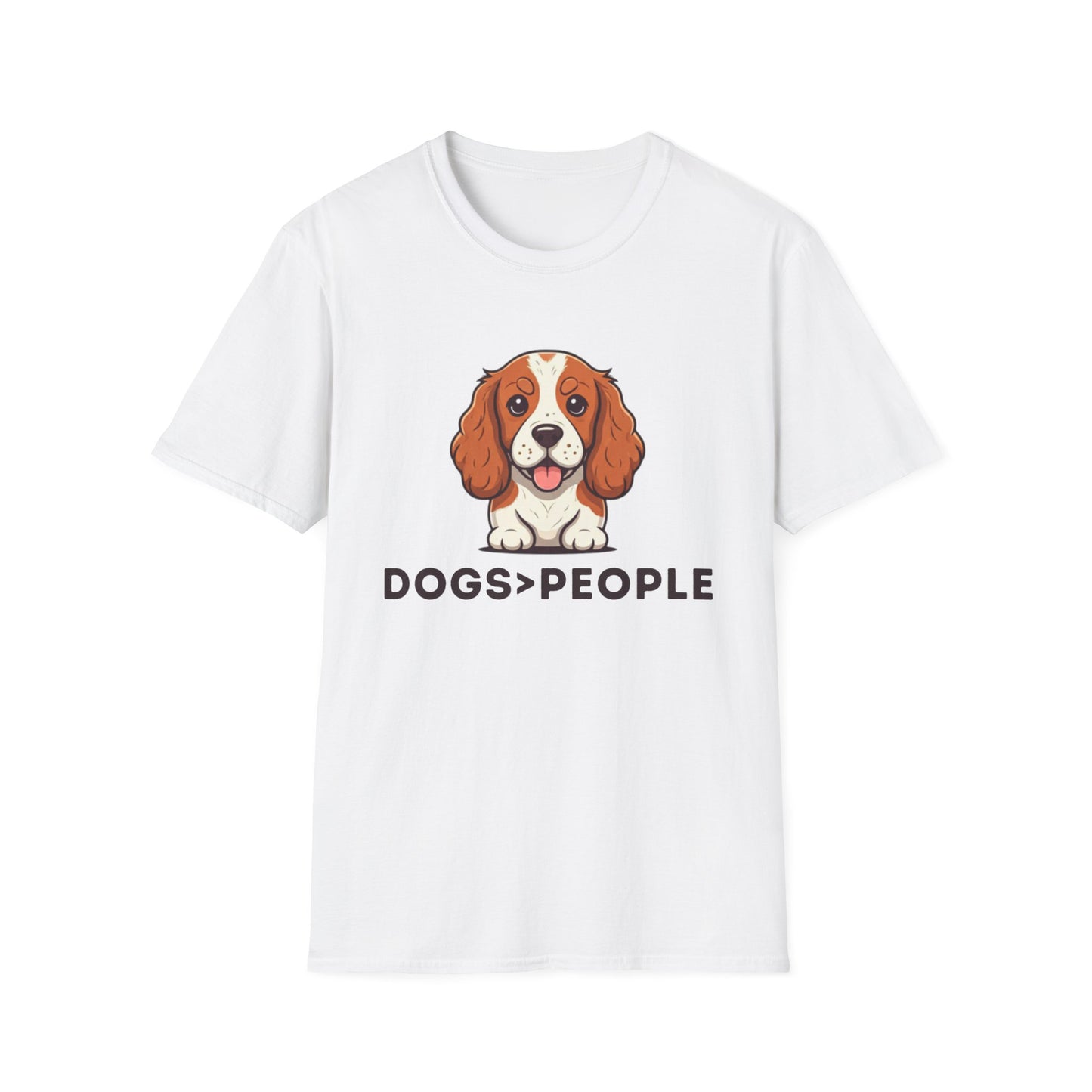 Dogs>People Unisex Adult T-Shirt