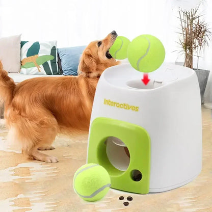 Interactive with 1pcs Ball Cats/Dogs Toy Food Reward Machine Smart Feeder