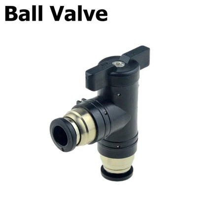 Pneumatic Ball Valve Quick Fitting 4 6mm 8mm 10mm 12mm Compressor Air Hose Water Tube Needle Adjust Flow Control Crane Coupling