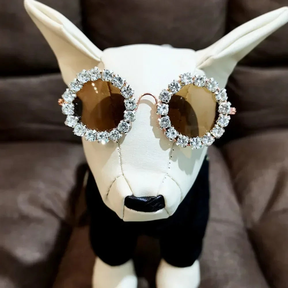 Pet Dog Glasses Rhinestone