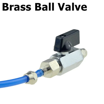 Pneumatic Ball Valve Quick Fitting 4 6mm 8mm 10mm 12mm Compressor Air Hose Water Tube Needle Adjust Flow Control Crane Coupling