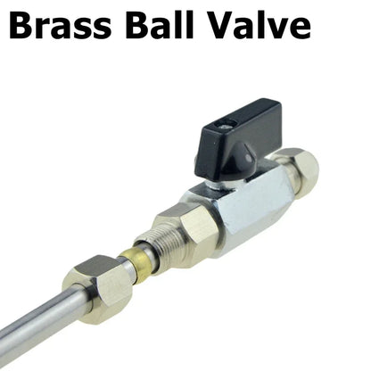 Pneumatic Ball Valve Quick Fitting 4 6mm 8mm 10mm 12mm Compressor Air Hose Water Tube Needle Adjust Flow Control Crane Coupling