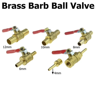 Pneumatic Ball Valve Quick Fitting 4 6mm 8mm 10mm 12mm Compressor Air Hose Water Tube Needle Adjust Flow Control Crane Coupling