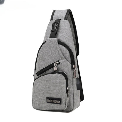 USB Charging Sling Bag For Men/women