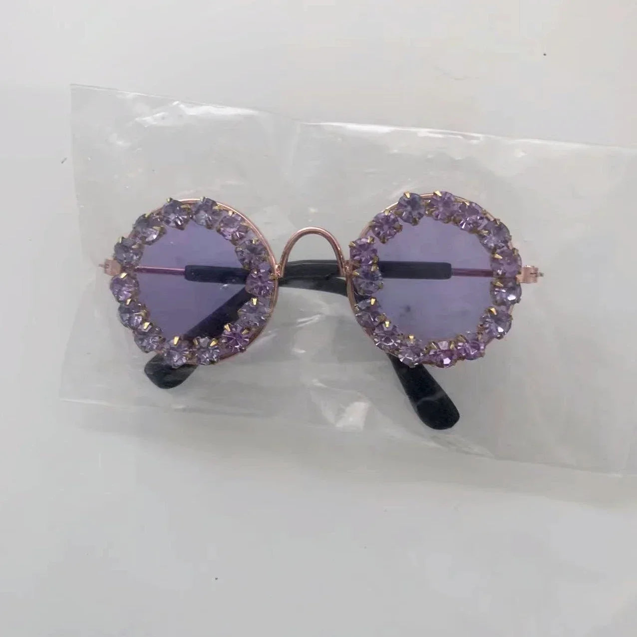 Pet Dog Glasses Rhinestone