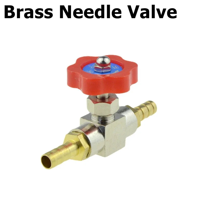 Pneumatic Ball Valve Quick Fitting 4 6mm 8mm 10mm 12mm Compressor Air Hose Water Tube Needle Adjust Flow Control Crane Coupling