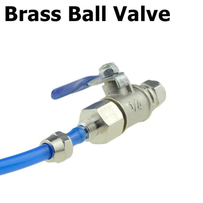 Pneumatic Ball Valve Quick Fitting 4 6mm 8mm 10mm 12mm Compressor Air Hose Water Tube Needle Adjust Flow Control Crane Coupling