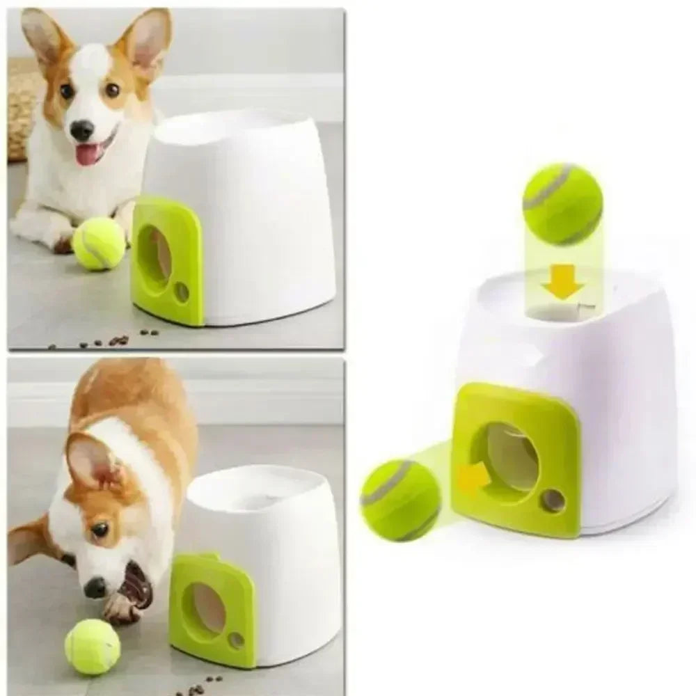 Interactive with 1pcs Ball Cats/Dogs Toy Food Reward Machine Smart Feeder