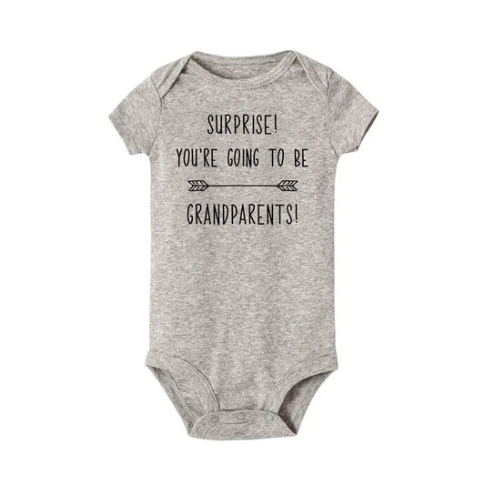 Surprise You'Re Going to Be Grandparents Baby Bodysuit Pregnancy Announcement